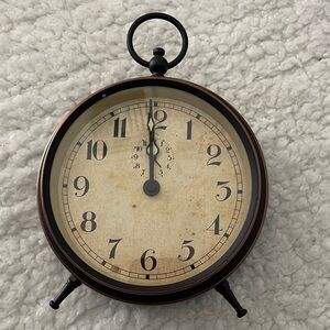 Classic Black and Brown table Clock
